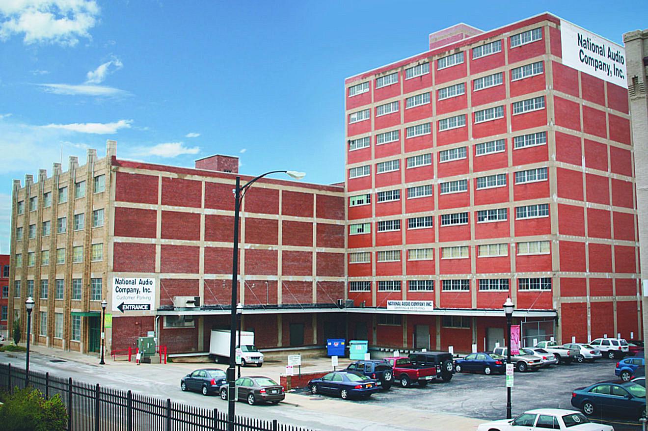 National Audio Company red brick building