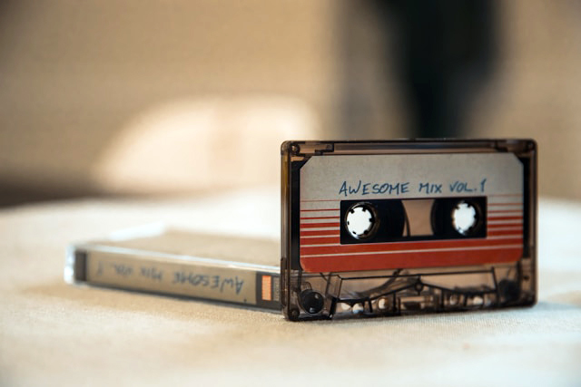 Guardians of the Galaxy, Awesome Mix Vol. 1 cassette and box