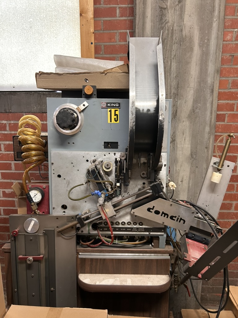 This King MK2000 cassette tape loading machine was the first National Audio purchased in 1980